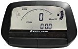 Acewell ACE-5854 Indicateur de vitesse numérique avec compte-tours, affichage de la température, jauge de carburant et de nombreuses autres fonctions ...