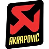 Akrapovic logo sticker vertical 75 mm - p-vst2al - Akrapovic 43201225