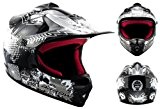 ARROW AKC-49 Black Cross Casque pour enfants Kids MX Helmet Enduro Sport Cross-Bike Junior Pocket-Bike Kids, DOT certifiés, compris le ...