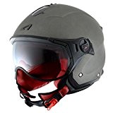 Astone Helmets Casque Jet Mini Sport, Gris (Mat Titanium), M