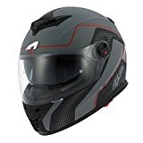 Astone Helmets GT800-ALVEO-RGM Casque Moto Intégral GT 800, Rouge/Gris, Taille M