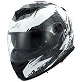 Astone Helmets GT800-SPIDER-WBXL Casque Moto Intégral GT 800, Blanc/Noir, Taille XL