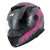 Astone Helmets GT800-WIRE-BPM Casque Moto Intégral GT 800, Noir/Rose, Taille M