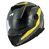 Astone Helmets GT800-WIRE-BYL Casque Moto Intégral GT 800, Noir/Jaune, Taille L