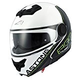 Astone Helmets RT800-LINE-GWXS Casque Moto RT 800 Linetek, Vert/Blanc, Taille XS