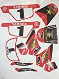 Autocollant Kit deco ROCKSTAR pour YAMAHA PW 50 Rouge 50PW Piwi Haute Resistance Qualité Premium + offert 2 stickers MXSPIRIT