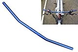 Barre guidon haute qualité 7/8 pouce bleu pour personnaliser moto tracker chopper bobber