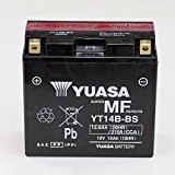 Batterie 12V 12AH YT14B-BS, Sans entretien Yuasa DIN 51293 pour Yamaha BT 1100 Bulldog RP051 | Yamaha BT 1100 Bulldog ...