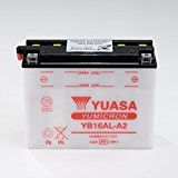Batterie 12V 16AH YB16AL-A2, Conventionnelle Yuasa DIN 51616 pour Ducati 350 SS 350J | Ducati 400 SS | Ducati 600 ...