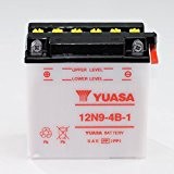 Batterie 12V 9AH 12N9-4B-1, Conventionnelle Yuasa DIN 50914 pour Honda CB 125 TD JC06 | Honda CB 200 B DISC ...