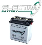 Batterie Elektra YB10L-BP - 12 V 11 Ah pour piaggio x8 125 2005 - 2006 avec acide à Corredo mesures 135 x 90 x 145 mm
