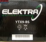 Batterie Elektra YTX9-BS pour Kawasaki EX 250 Ninja R (ex250 K8 F) 2009 - 2012 12 V 8 Ah avec acide