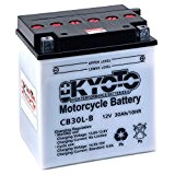 Batterie Moto KYOTO Yb30l-b L 168mm W 132mm H 176mm 12v 30ah Acide 1,8l