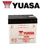 Batterie Yuasa 53030 pour bMW k 100 rT 1000 1983 - 1992 12 V - 30 Ah Taille 186 x 130 x 171 mm est fournie sans acide