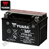 Batterie Yuasa de YTX9-BS, 12 V/8ah (Dimensions : 150 x 87 x 105)