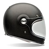 Bell Matte Carbon Adult Bullitt Carbon Street Racing Motorcycle Helmet - Black / Large by Bell