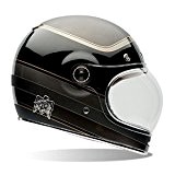 Bell RSD Bagger Carbon Bullitt Street Racing Motorcycle Helmet - Black / Medium by Bell