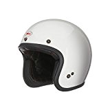 Bell Solid Custom 500 Cruiser Motorcycle Helmet - Vintage White / Large by Bell