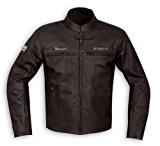 Blouson Cuir Homme Motard Moto Protections CE Veste Doublure Thermique noir L