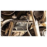 cache radiateur / grille de radiateur Honda VT 125 Shadow design "Wing" + grillage noir
