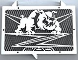 cache radiateur / grille de radiateur Kawasaki Z800 2012>16 design «Bulldog»+ grillage anti gravillon noir