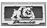 cache radiateur / grille de radiateur Suzuki GSF 600 Bandit 95>04 et 650 Bandit 05>06 design "Bulldog" + grillage noir