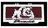 cache radiateur / grille de radiateur Suzuki GSF 600 Bandit 95>04 et 650 Bandit 05>06 design "Bulldog" + grillage rouge