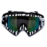 CARCHET® Lunettes Miroir Réfléchissant Goggle Glasses Eyewear Masque Anti-poussière Coupe-vent Protection Yeux pour Moto Cross Scooter Ski Snowboard VTT Sports