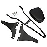 CICMOD Moto Sissy Bar Upright Passager Dossier pour Harley Sportster XL 883 1200 2004-UP-Noir
