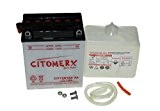 Citomerx Batterie avec acide 12 V 12 Ah Équivalent YB12A-A Pour Ducati, Honda CB 250, 350, 400, 650, 1100, VT ...