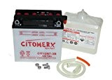 Citomerx Batterie avec acide 12 V 7 Ah Équivalent 12N7-3B Conforme norme DIN 50712 Pour MBK YP Skyliner 125, Yamaha ...