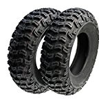 Citomerx Lot de 2 pneus de quad, pneus tout terrain avant 21 x 7.00–10 pour Quad ATV Buggy Yamaha Raptor YFM 700 R 80 90 350 Barossa ...