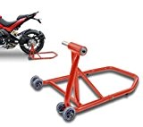 ConStands Single Béquille d'atelier Ducati Diavel 11-17 rouge, Monobras adaptateur inclus