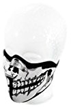 Demi Cagoule Masque Neoprene Skull Tête de Mort Grimaçant Moto Motard Ski 02-601