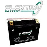 Elektra Batterie YTZ14S-BS pour Honda SH / ABS 300 2007, 2008, 2009, 2010, 12 V, 11,2 Ah, avec acide