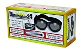 Eliminator 24 -Transitional Lens Red Baron Motorcycle Aviator Riding Goggles Day Night With Photocromatic Transition Lenses (Clear to Smoke) Boxed ...