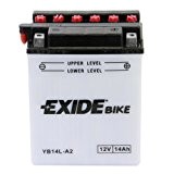 Exide Bike Batterie YB7C-A - 12V - 8Ah - 130A EN - DIN 508 01 - 130mm x 90mm x ...
