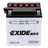 Exide YB10L-A2 batterie de moto - 11Ah
