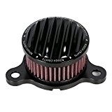 Frenshion CNC Rouge Chrome Crafts Motorcycle Air Filter Cleaner Filtre à Air Intake Pour HD Harley Sportster XL 883 1200 ...