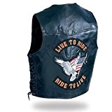 GILET CUIR RIDE TO LIVE Taille XXL