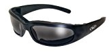 Global Vision Chicago Padded Riding Glasses (Black Frame/Smoke Lens) by Global Vision Eyewear