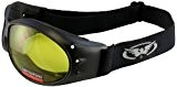 Global Vision Eliminator Motorcycle Goggles (Black Frame/Yellow Lens) by Global Vision Eyewear