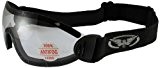 Global Vision Flare Riding Goggles (Black Frame/Clear Lens) by Global Vision Eyewear