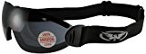 Global Vision Flare Riding Goggles (Black Frame/Smoke Lens) by Global Vision Eyewear
