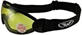 Global Vision Flare Riding Goggles (Black Frame/Yellow Lens) by Global Vision Eyewear