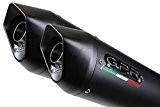 GPR échappement terminale - Yamaha FZ6 600-fazer s1-s2 2004/13 Slip-On Pot Dual Racing Exhaust System with body by gPR exhaust Systems furore noir Line