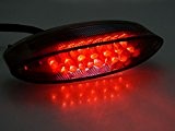 Hakkain Moto 28 LED Feux Arriere Feu de Clignotants 1W DC 12V Rouge Lampe de Plaque d'immatriculation