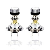 Hugooo 60W H7 High Power Super Bright 6000K LED Fog Ampoules 1000lm DRL pour Véhicules Camions Lampe Xenon Replacement Blanc-Pack ...