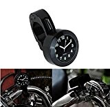 'ICT Ronix 7/8 "1universal motorraduhr Horloge montres cadran horloge pour moto guidon de vélo vélo Noir