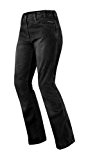 Jeans Femme Denim CE Protections Moto Motard Pants Coton Scooter Lady noir 30